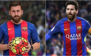 Iranska Reza ser exakt ut som Messi – ser du vem som är vem?